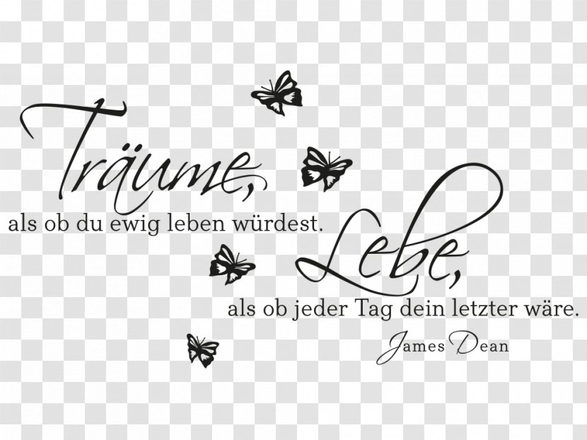 Wall Decal Paper Text - Black And White - Traumfänger Transparent PNG