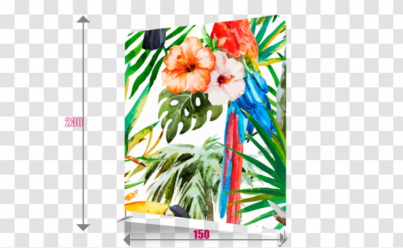 Watercolor Painting Tropics - Rollup Banner Transparent PNG