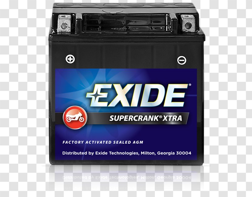Electric Battery Exide SuperCRANK Select Motorcycle 9-BS VRLA - Board Of Directors Cover Transparent PNG