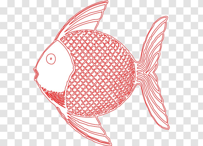 Line Art Tropical Fish Clip - Bowl Transparent PNG