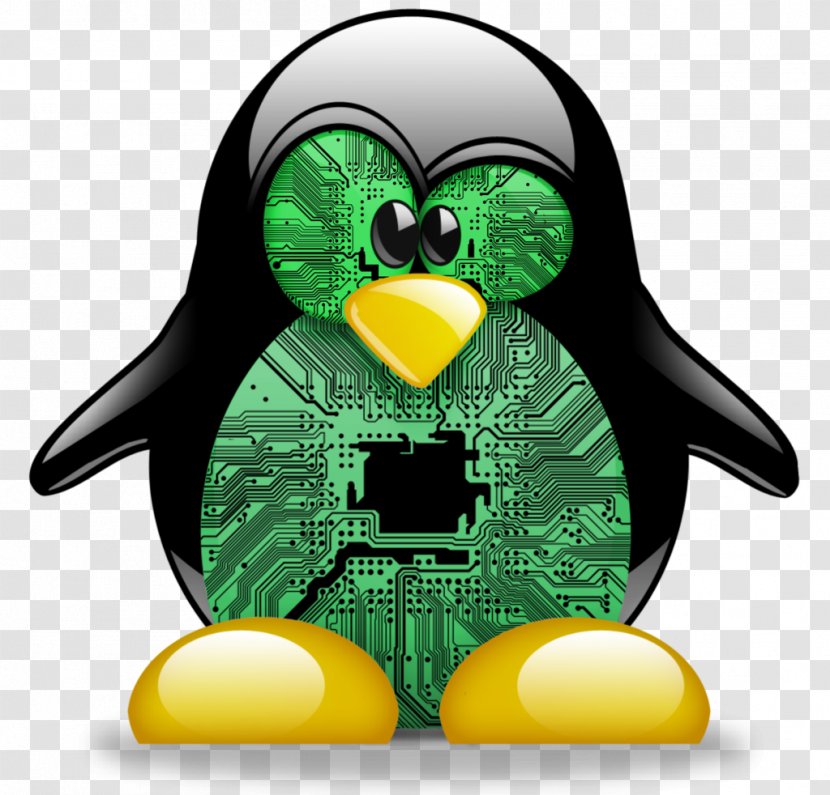 Linux Kernel Tux Kali OpenSUSE - Operating Systems - Computer Circuit Board Transparent PNG