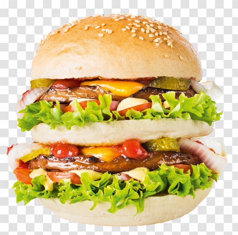 Cheeseburger Hamburger Whopper Fast Food Buffalo Burger - Bun - Grill Transparent PNG