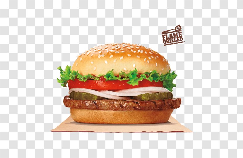 Whopper Burger King Grilled Chicken Sandwiches Hamburger Cheeseburger Transparent PNG