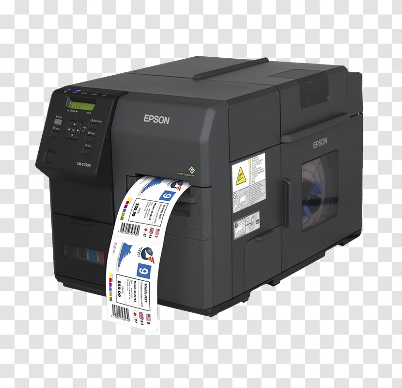 Label Printer Epson Inkjet Printing - Manufacturing Transparent PNG