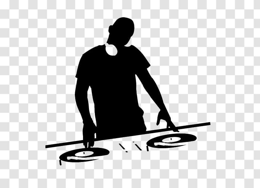 Wall Decal Disc Jockey Sticker - Flower - Dj With Turntable Transparent PNG