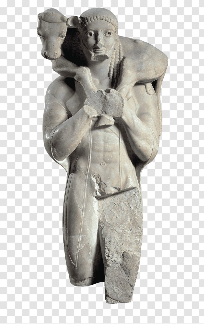 Moschophoros Acropolis Of Athens Museum Statue Ancient Greece Transparent PNG