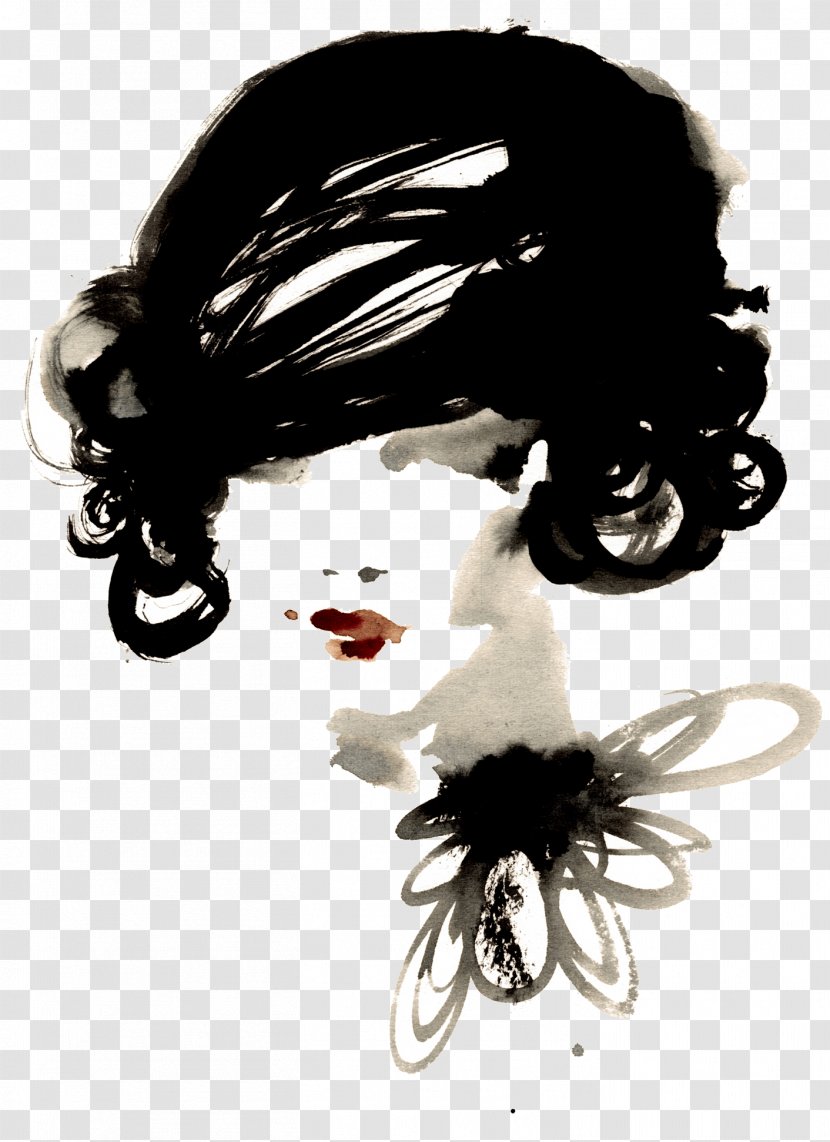Chanel Fashion Illustration Watercolor Painting Transparent PNG