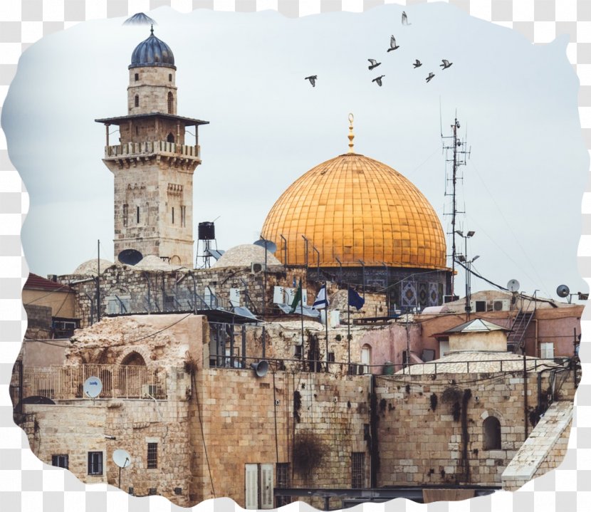 Western Wall Temple Mount Church Of The Holy Sepulchre Dome Rock Bethlehem - Israel - Landmark Transparent PNG