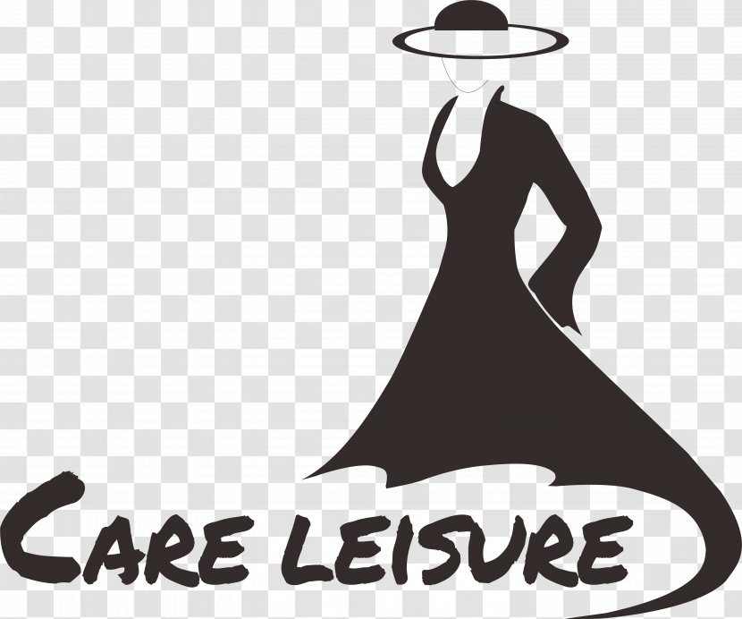 Logo Clip Art Dress Clothing Line - Black And White - Couture Transparent PNG