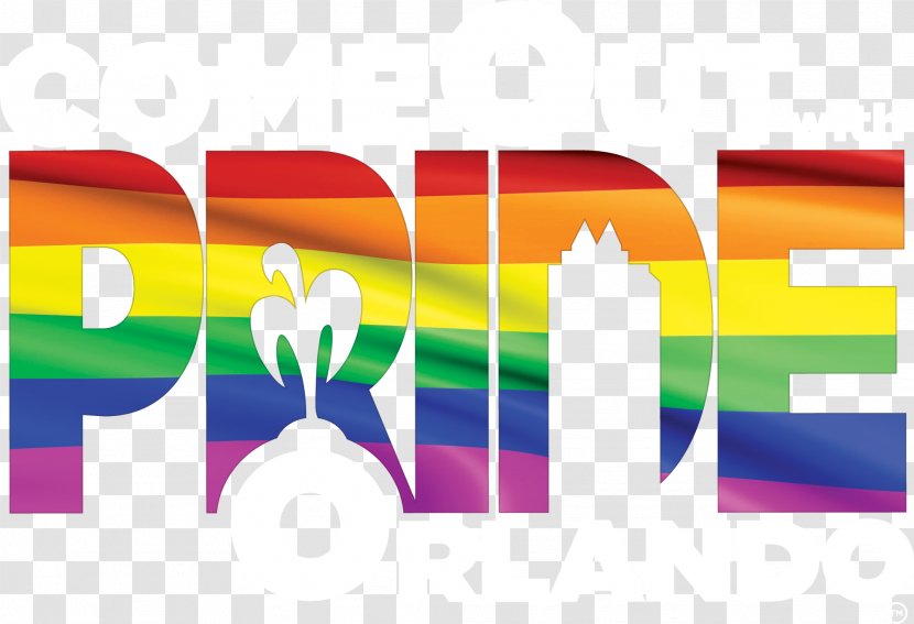 Orlando Pride 2016 Nightclub Shooting Logo Parade - Come Out With Transparent PNG
