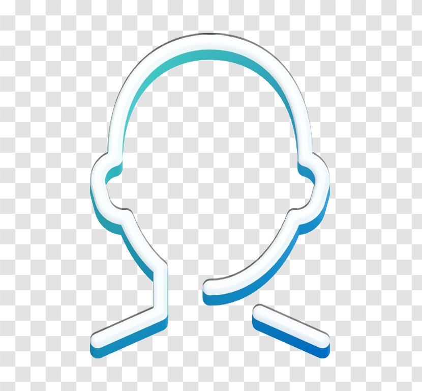 Account Icon Anonymous App - Electric Blue - Symbol Transparent PNG