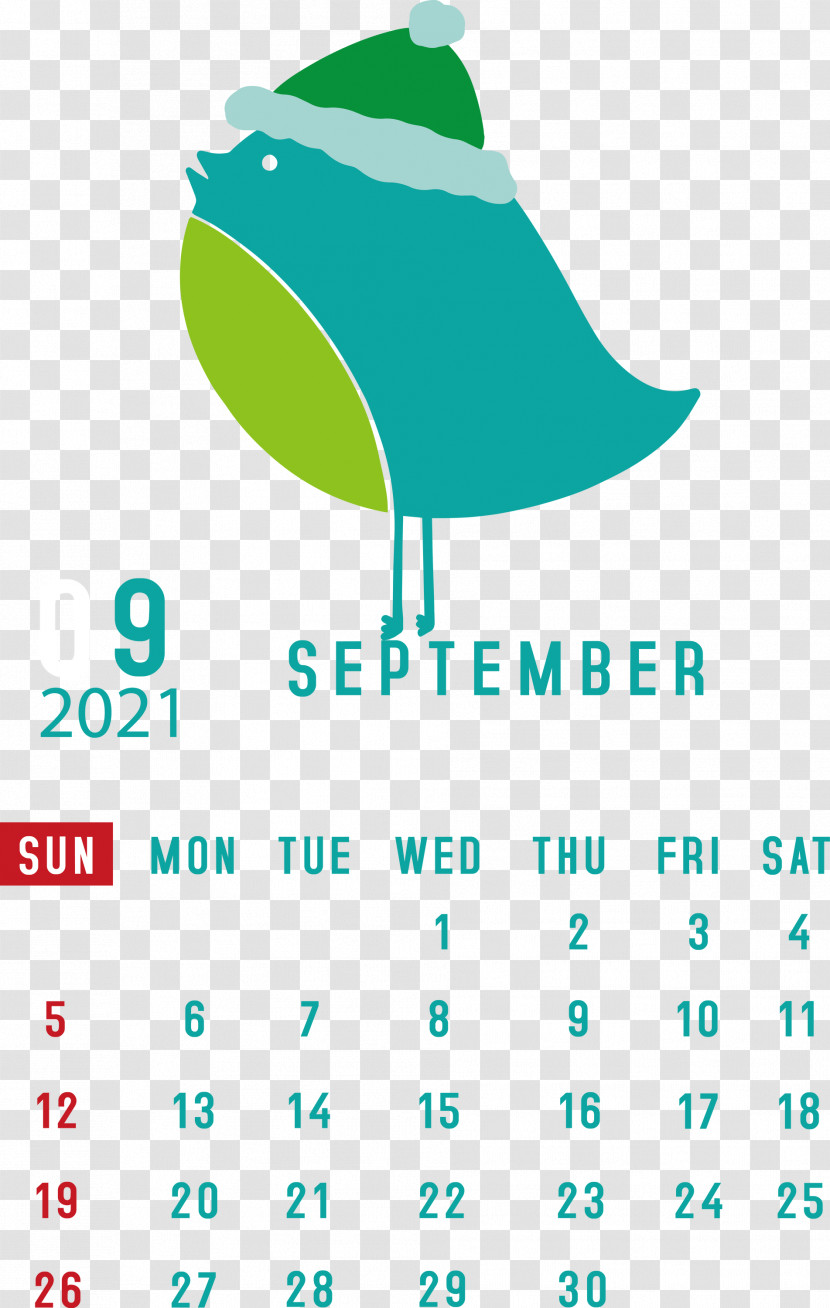 September 2021 Printable Calendar September 2021 Calendar Transparent PNG