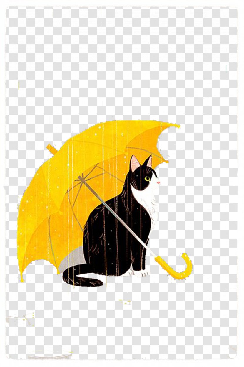 Find Cats Umbrella Rain - Rainy Day Material Free Download Transparent PNG