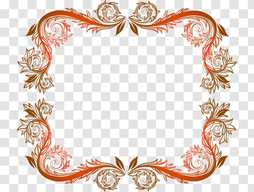 Brush Ornament Decorative Arts Calligraphy - Drawing - Vector European-style Atmosphere Curly Grass Pattern Border Transparent PNG