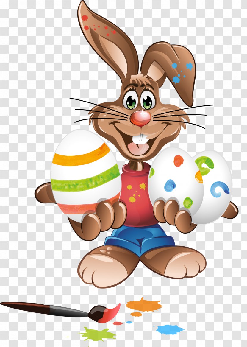 Easter Egg Cartoon - Bunny - Animation Transparent PNG