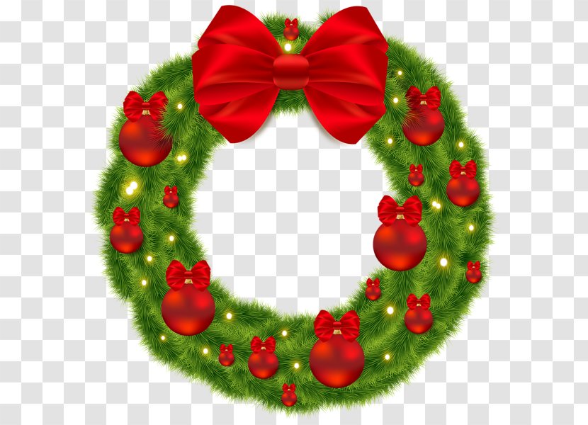 Christmas Ornament Wreath Decoration Santa Claus Transparent PNG