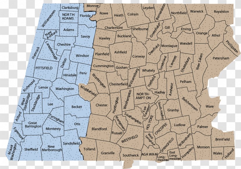 Western Massachusetts MetroWest Road Map Erving - Pioneer Valley Transparent PNG