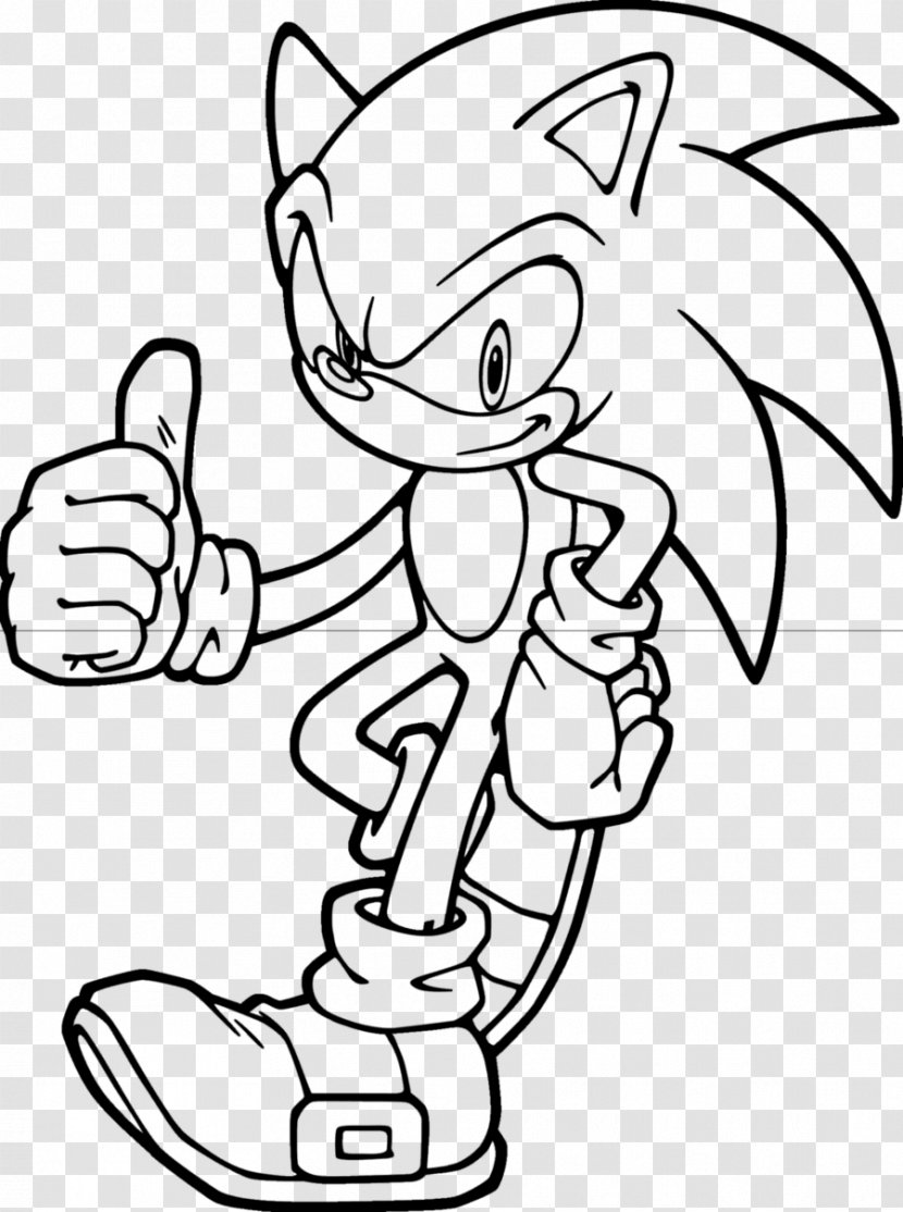 Sonic The Hedgehog Colors CD Generations Coloring Book - Tree - Line Drawing Transparent PNG