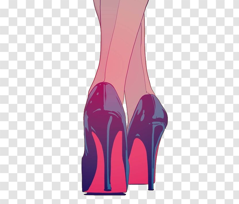 High-heeled Footwear Drawing Shoe Converse Boot - Flower - Bottom Transparent PNG