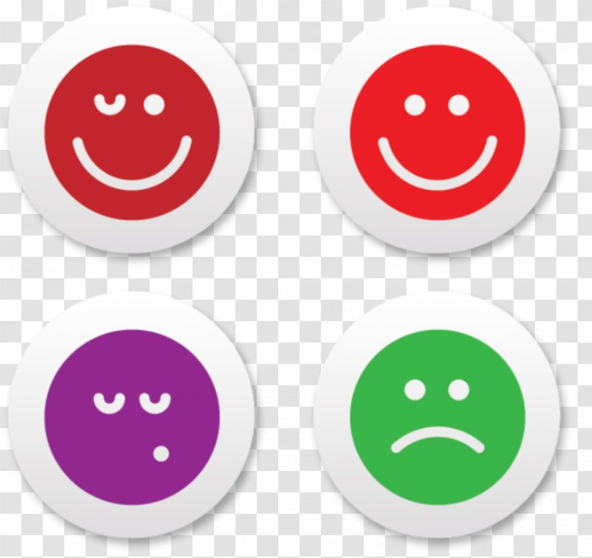 Smiley Emoji Icon - Happiness - Four Color Expression Transparent PNG