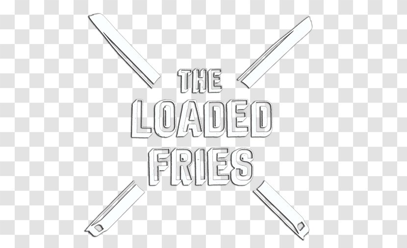 Brand Line Art Material - Black And White - Loaded Fries Transparent PNG