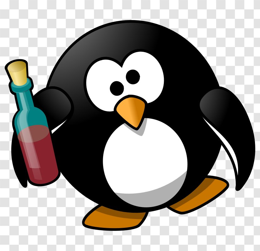 Penguin T-shirt Bird Alcohol Intoxication Clip Art - Flightless - Moini Transparent PNG