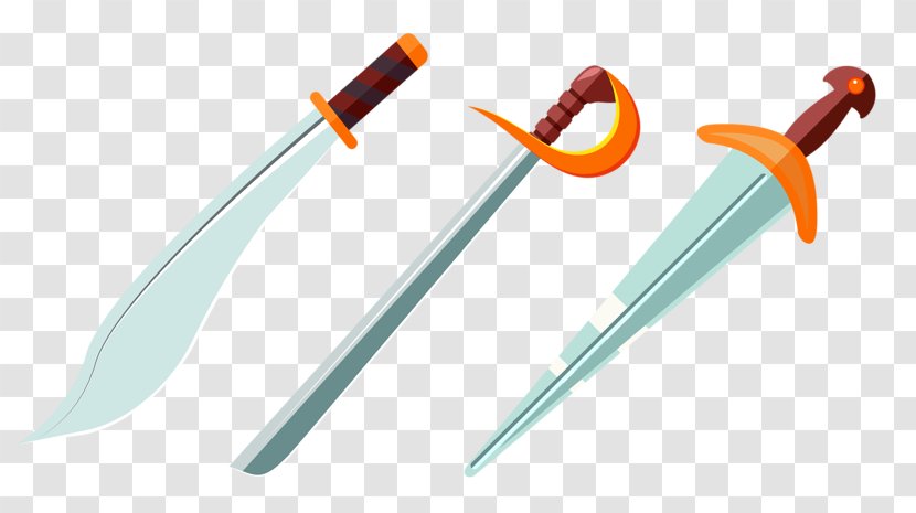 Suit Of Swords Toy - Cold Weapon - Three Sword Transparent PNG