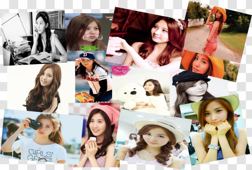Long Hair Collage Girls' Generation - Frame Transparent PNG