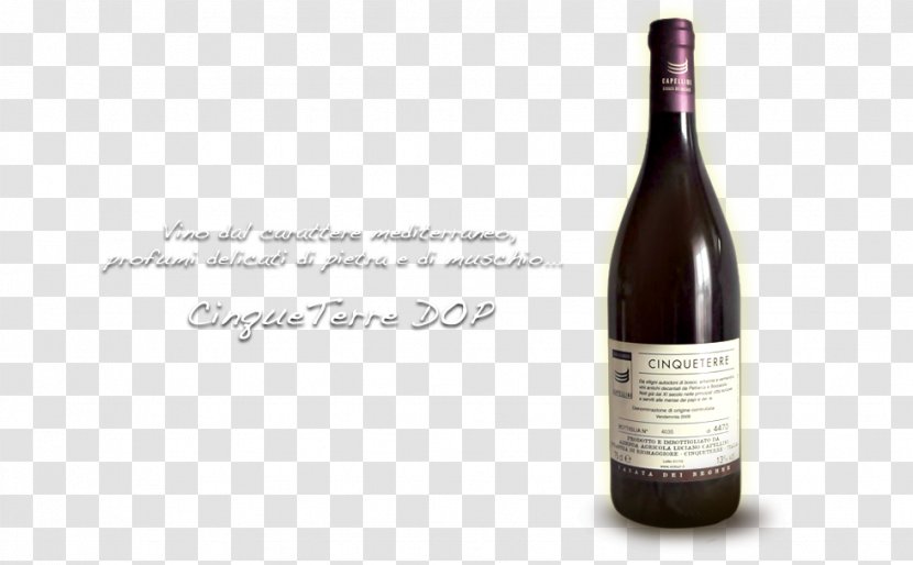 Liqueur Dessert Wine Champagne Glass Bottle - Cinque Terre Transparent PNG