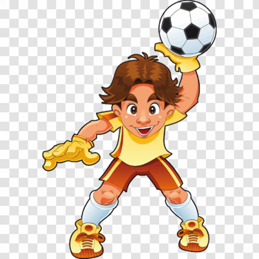 Football Player Goalkeeper Vector Graphics Illustration - Cartoon - Futbol Animado Portero Transparent PNG