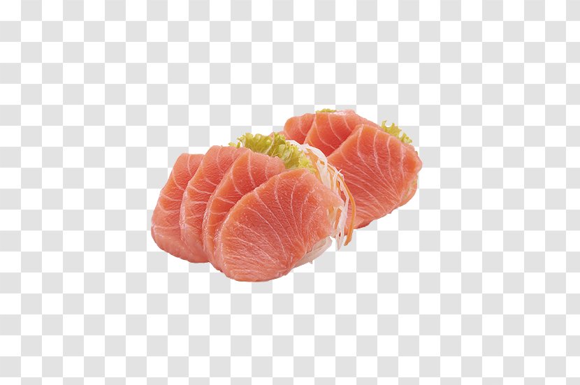 Sashimi Smoked Salmon Lox Sushi Japanese Cuisine - Fish Slice Transparent PNG