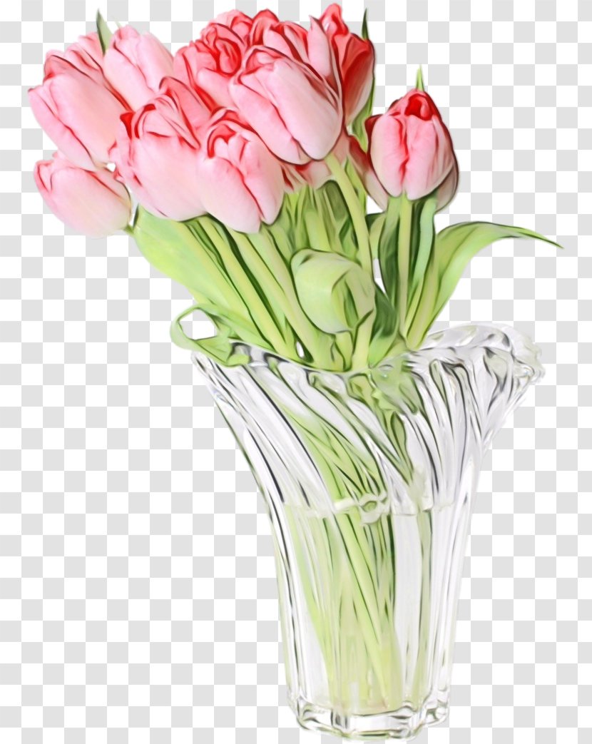 Flower Flowering Plant Cut Flowers Tulip - Watercolor - Artifact Bouquet Transparent PNG