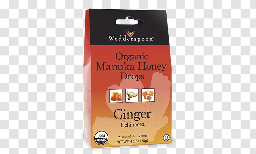 Mānuka Honey Ginger Throat Lozenge Bee Organic Food - Coneflower Transparent PNG