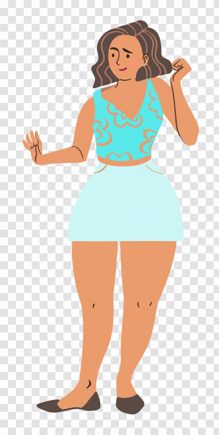 Standing Girl Woman Transparent PNG