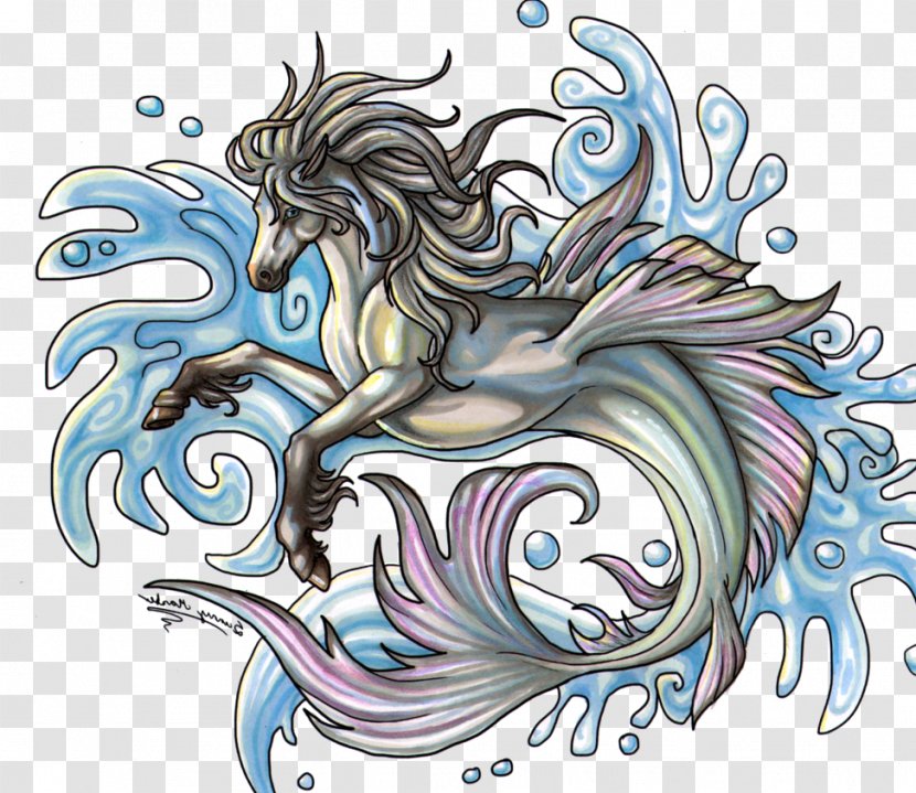 Hippocampus Legendary Creature Mythology Seahorse Pegasus - Mythical Transparent PNG