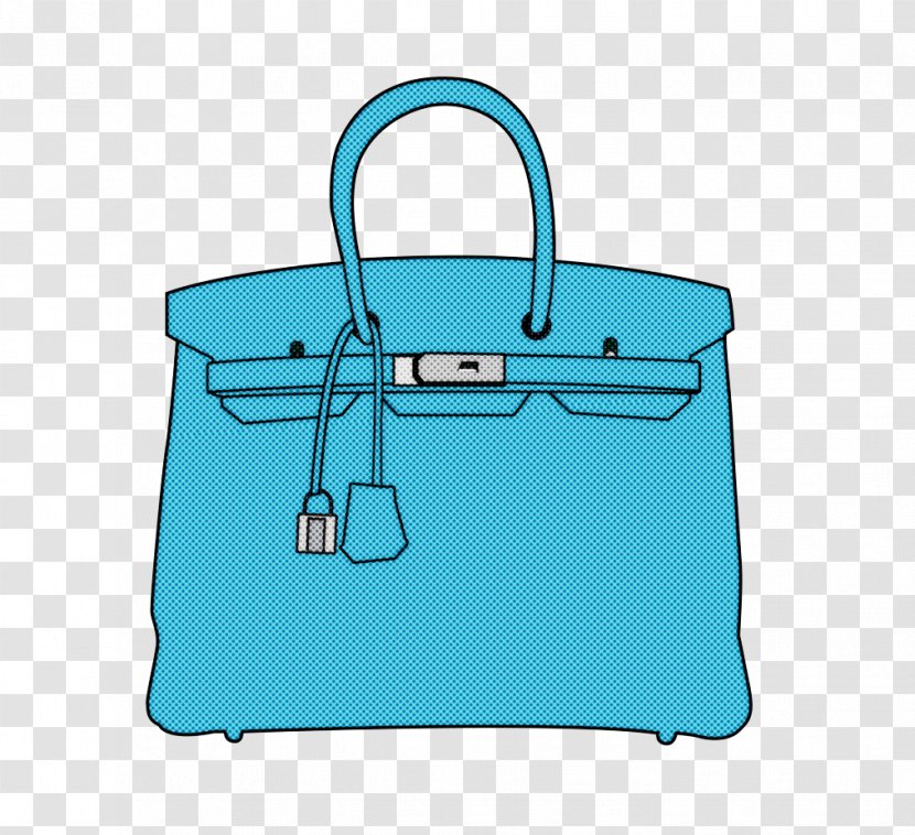 Handbag Bag Birkin Blue Turquoise - Shoulder Aqua Transparent PNG