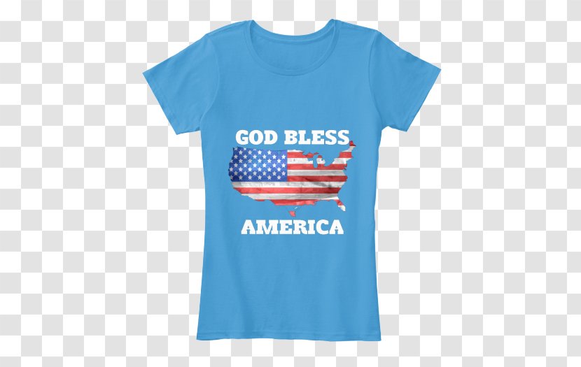 T-shirt Flag Of The United States Independence Day - Bag - God Bless Transparent PNG