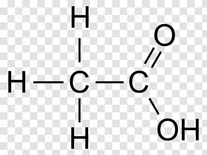 Acetic Acid Structural Formula Chemistry Structure - Silhouette - Cartoon Transparent PNG