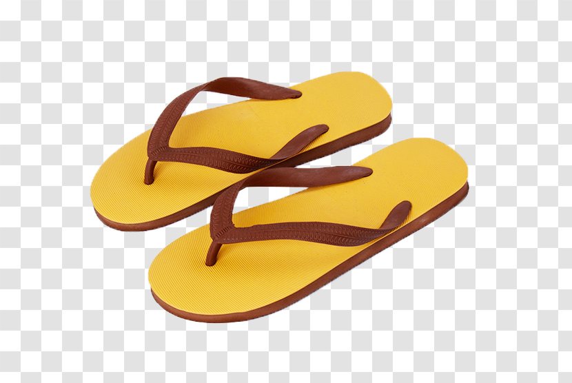 Flip-flops 南洋 Yellow Slipper Shoe - Discounts And Allowances - Sandal Transparent PNG