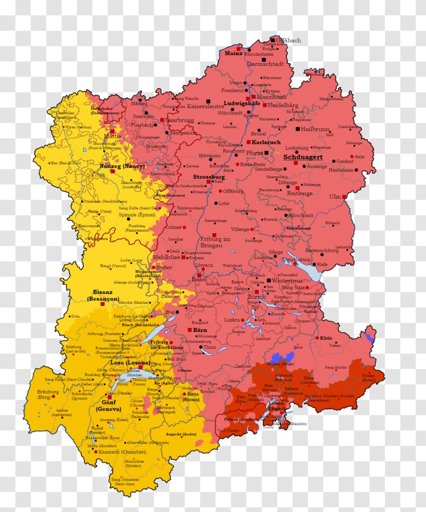 Alamannia Germany ISRC Swabia Art - Map Transparent PNG