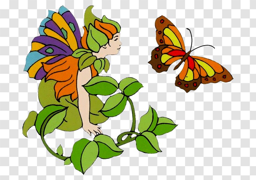 Monarch Butterfly Fairies And Elves Iron-on Transfer Patterns Tooth Fairy Peter Pan - Brushfooted Transparent PNG