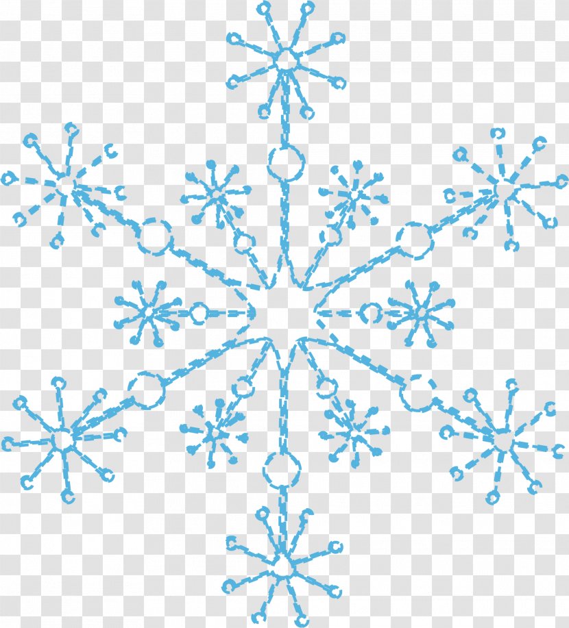Blue - Rgb Color Model - Hand Painted Snowflake Transparent PNG