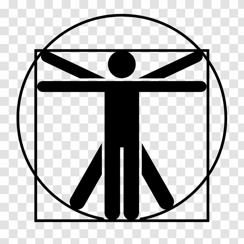 Vitruvian Man Renaissance Clip Art - Line - Icon Transparent PNG