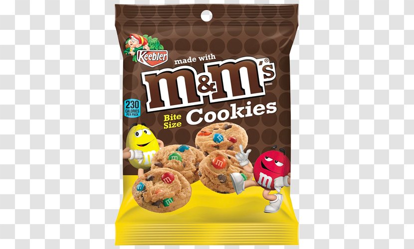 Chocolate Chip Cookie M&M's Almond Candies Mars Snackfood US Peanut Butter Biscuits - Junk Food Transparent PNG
