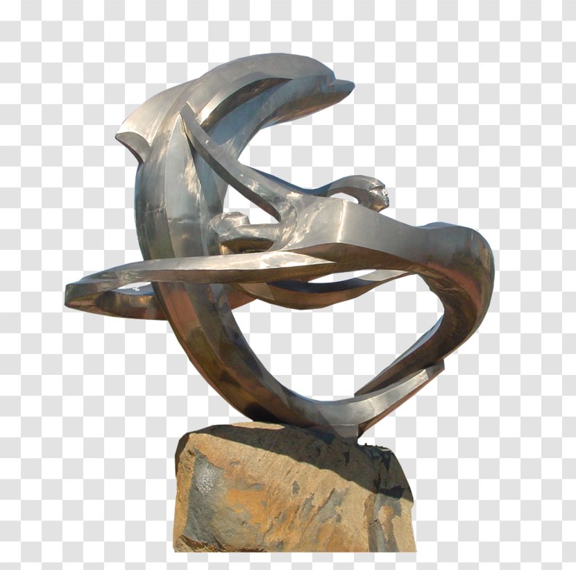 Modern Sculpture Bronze Statue - Dolphin Transparent PNG