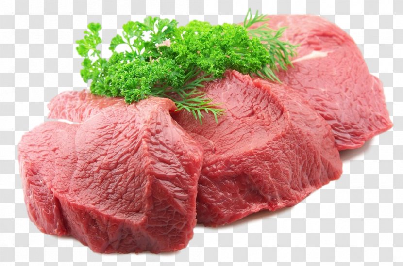 Red Meat Food Dish Veal Beef - Ingredient - Pork Chop Transparent PNG