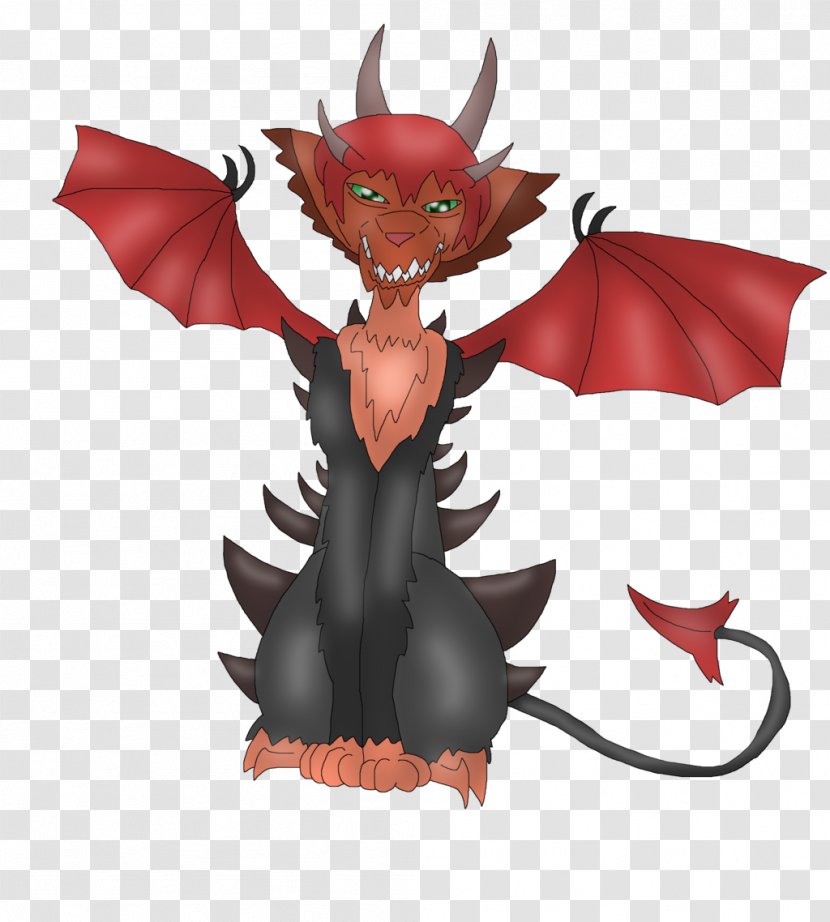 Legendary Creature Dragon Demon Cartoon Character - Tail - Ember Transparent PNG