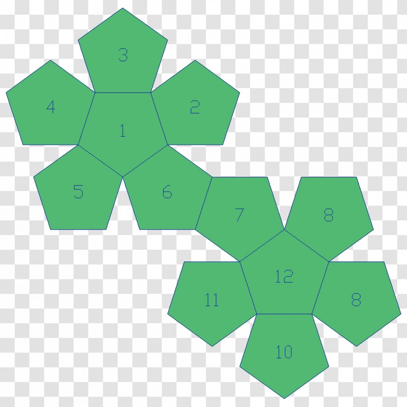 Geometry Geometric Shape Three-dimensional Space Polyhedron - Green Transparent PNG