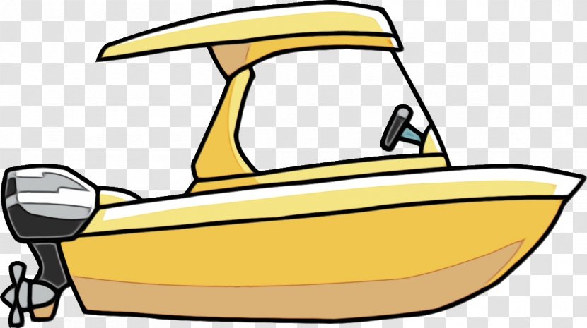 Water Transportation Yellow Clip Art Vehicle Mode Of Transport - Boating Automotive Design Transparent PNG
