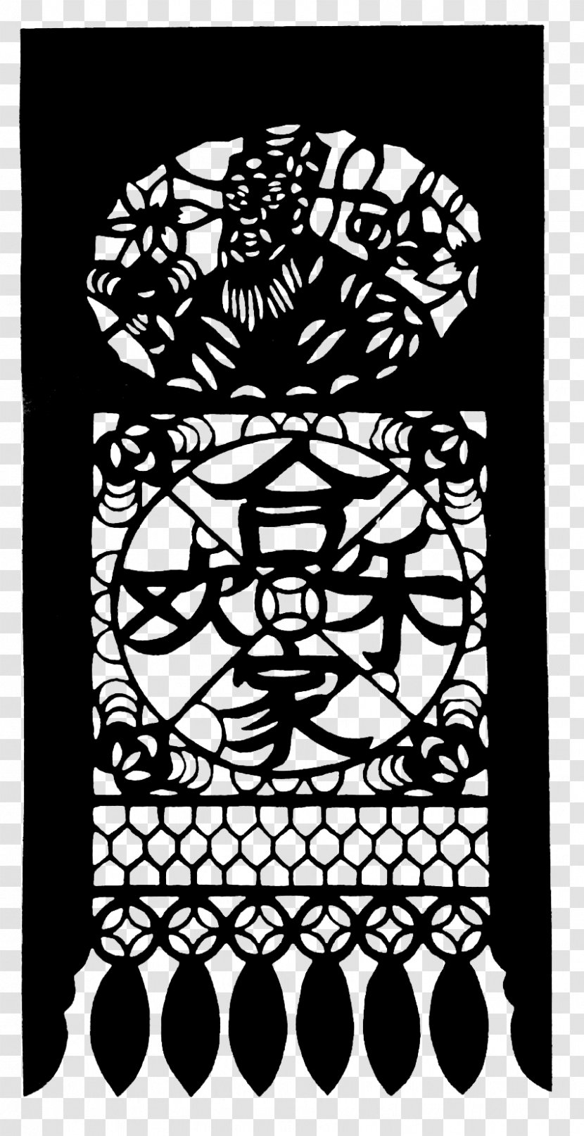 Black And White Graphic Design Text Pattern - Art - Door Flower Light Transparent PNG